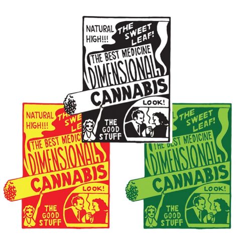 Dimensional Cannabis Enamel Pins