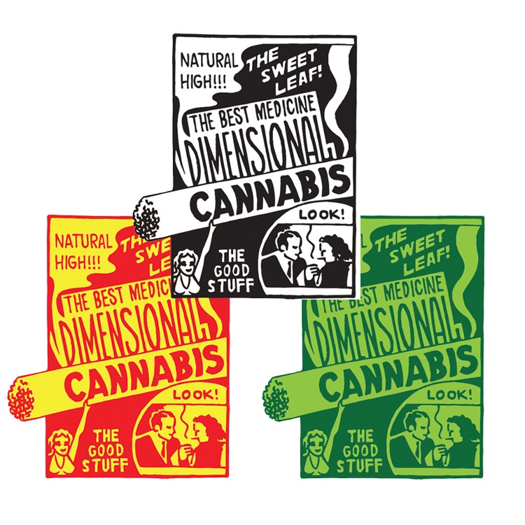 Dimensional Cannabis Enamel Pins